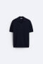 CHECK TEXTURE KNIT POLO SHIRT