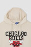 Fit Nba Chicago Bulls Boxy Fit Kapüşonlu Sweatshirt