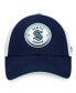 ფოტო #3 პროდუქტის Men's Deep Sea Blue, White Seattle Kraken Iconic Gradient Trucker Snapback Hat