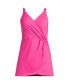 ფოტო #2 პროდუქტის Plus Size DD-Cup Chlorine Resistant Tulip Wrap Swim Dress One Piece Swimsuit