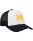 Фото #4 товара Men's White, Navy Michigan Wolverines Freshman Trucker Adjustable Hat