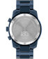 ფოტო #3 პროდუქტის Men's Bold Verso Swiss Quartz Chrono Blue Ceramic Watch 44mm