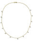 Фото #1 товара Macy's cultured Freshwater Pearl (3mm) Dangle 18" Statement Necklace in 14k Gold