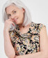 ფოტო #3 პროდუქტის Women's Paisley-Print Cowlneck Blouse