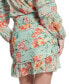 ფოტო #2 პროდუქტის Women's Vanessa Floral Ruched Ruffled Mini Skirt