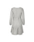 Women's Organic Cotton Long Sleeve Tiered Empire Flannel Dress