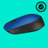 Logitech M170 Wireless Mouse - Ambidextrous - Optical - RF Wireless - 1000 DPI - Blue