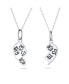 ფოტო #1 პროდუქტის 2 PCS BFF Best Friend Sisters Big Sis Lil Sis Split Broken Puzzle Heart Break Apart Pendant Necklace For Women Sterling