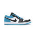 Фото #2 товара Кроссовки Nike Air Jordan 1 Low Laser Blue (Белый, Черный)