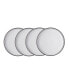 Фото #4 товара Studio Grey 4 Piece Medium Coupe Plate Set