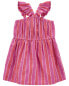 Фото #3 товара Платье для малышей Carter's Toddler Striped LENZING™ ECOVERO™