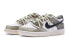 【定制球鞋】 Nike Dunk Low 白露 特殊鞋盒 节气系列 新中式 解构 手绘喷绘 低帮 板鞋 GS 白棕黑 / Кроссовки Nike Dunk Low DH9765-100