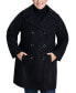 Фото #1 товара Women's Plus Size Notched-Collar Double-Breasted Peacoat, Created for Macy's