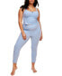 ფოტო #1 პროდუქტის Plus Size Gema Pajama Tank And Legging Set