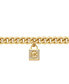 Statement Cubic Zirconia Pave Lock Chain Necklace