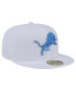 Men's White Detroit Lions Omaha 59FIFTY Fitted Hat