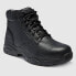 Фото #1 товара S Sport By Skechers Men's Steel Toe Leather Work Boots - Black 11.5