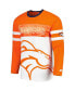 Фото #3 товара Men's Orange, White Denver Broncos Halftime Long Sleeve T-shirt