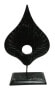 Фото #3 товара Декор и интерьер Moebel17 Статуэтка Черный в мраморном исполнении Skulptur Ellipse 20 см/ 38 см/ 8 см