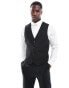 Фото #1 товара ASOS DESIGN skinny waistcoat in black