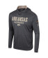 Men's Charcoal Arkansas Razorbacks OHT Military-Inspired Appreciation Long Sleeve Hoodie T-shirt