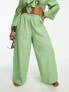 Фото #1 товара Esmee Plus beach trouser in sage green