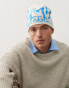 Фото #4 товара Reclaimed Vintage unisex beanie with sketchy logo in blue