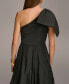 ფოტო #6 პროდუქტის Donna Karan Women's One-Shoulder Bow Gown