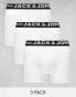 Фото #1 товара Jack & Jones 3 pack trunks in white