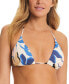 Фото #1 товара Women's Beaded-Trim Slider Triangle Bikini Top