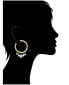 ფოტო #2 პროდუქტის Pearl Dangle Hoop Earrings