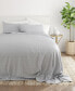 Home Collection Premium Ultra Soft Chambray Style Pattern 4 Piece Bed Sheets Set, King