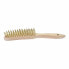 Фото #1 товара STEIN Wood handle brush 3 rows brass bristles