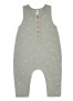 Фото #2 товара Quincy Mae Organic Cotton Baby Jumpsuit - Olive Green Stars infat Cozy 0-3 Month