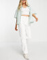 Фото #1 товара Miss Selfridge high rise relaxed dad jeans in white