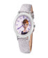 Фото #1 товара Girl's Disney Frozen 2 Anna, Elsa White Leather Strap Watch 32mm