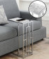 Фото #5 товара 15.75" Chrome Oxford Glass C End Table