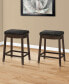 Counter Height Stool with Nailhead Trim, Set of 2