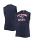 Men's Navy New England Patriots Big and Tall Muscle Tank Top