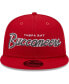 Фото #3 товара Men's Red Tampa Bay Buccaneers Main Script 9FIFTY Snapback Hat