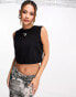 Фото #1 товара JJXX super cropped t-shirt in black