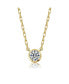 Фото #1 товара Elegant Clear Cubic Zirconia Round Stud Necklace