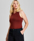 ფოტო #1 პროდუქტის Women's Sleeveless High Neck Bodysuit, XS-4X