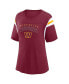 ფოტო #2 პროდუქტის Women's Burgundy Washington Commanders Classic Rhinestone T-shirt