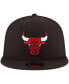 Men's Black Chicago Bulls Official Team Color 9FIFTY Snapback Hat