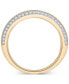 Фото #4 товара Men's Diamond Pavé Band (1 ct. t.w.) in 10k Gold