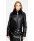 ფოტო #1 პროდუქტის Women's Genuine Shearling Jacket, Silky Black Inner Black Wool