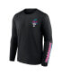 ფოტო #2 პროდუქტის Men's Black Tennessee Volunteers Spring Break Long Sleeve T-Shirt