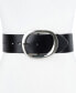 Фото #7 товара Women's Reversible Oversized Statement Buckle Belt