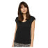 PIECES Kamala short sleeve v neck T-shirt